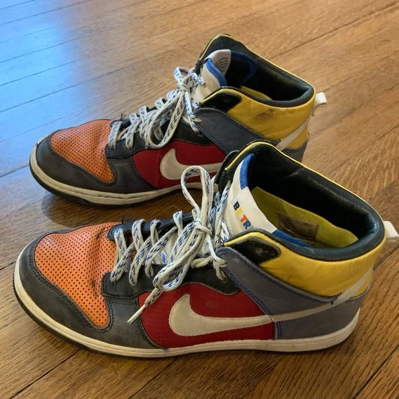 Nike Shoes Nike Dunk High Top Premium Rainbow Be True